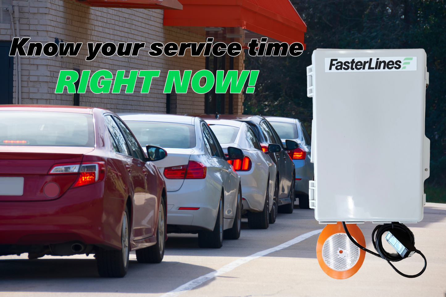 Drive-Thru Tracker: Real-Time Speed Monitoring to Keep Your Line Moving! Ideal for restaurants, pharmacies, banks, coffee shops & more